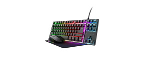 TRUST Sada sluchátka + myš + mousepad GXT 794 3v1 Gaming Bundle, černá