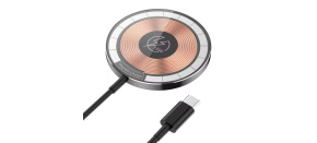 1stCOOL bezdrátová přenosná QI nabíječka 15W, MagSafe, USB-C, černá 1stCOOL bezdrátová přenosná QI nabíječka 15W, MagSafe, USB-C, černá