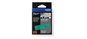 BROTHER FLe-7511 předřezané štítky - černá na zelené, 21 mm šířka BROTHER FLe-7511 předřezané štítky - černá na zelené, 21 mm šířka
