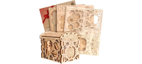 EscapeWelt 3D dřevěná skládačka hlavolamu Secret Treasure Box