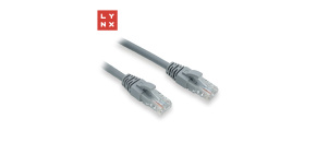LYNX UTP patch kabel Cat6, PVC, 7m, šedý