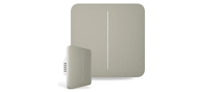 Ajax SoloButton (2-gang) - Samostatné dvou tlačítko pro LightSwitch, olivová Ajax SoloButton (2-gang) - Samostatné dvou tlačítko pro LightSwitch, olivová