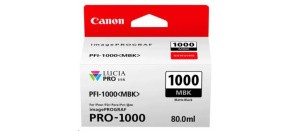 Canon CARTRIDGE PFI-1000MBK matná černá pro ImagePROGRAF PRO-1000 (1 600 str.)