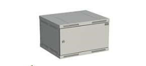 Solarix rozvaděč nástěnný SENSA 6U 500mm, dveře plech, RAL 7035 SENSA-6U-65-21-G