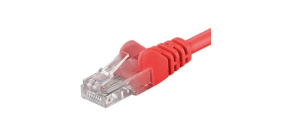 PremiumCord Patch kabel UTP RJ45-RJ45 CAT6 0.25m červená
