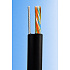UTP kabel PlanetElite s nosným lankem, Cat5E, drát, venkovní PE, černý, 305m