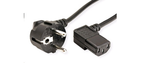 C-TECH kabel síťový 220/230V napájecí, lomený, VDE, 2m C-TECH kabel síťový 220/230V napájecí, lomený, VDE, 2m