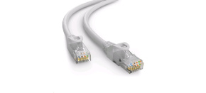 C-TECH kabel patchcord Cat6e, UTP, šedý, 1m C-TECH kabel patchcord Cat6e, UTP, šedý, 1m