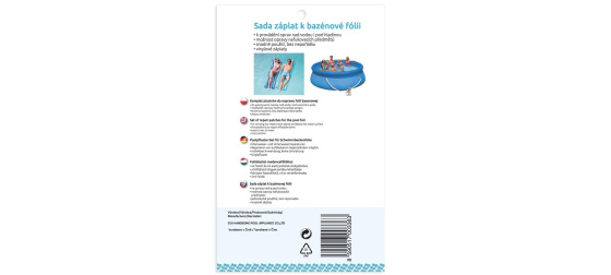 Marimex Sada záplat na bazénovou folii – samolepicí vinylové záplaty 7×7 cm (5 ks)