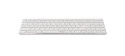 RAPOO klávesnice E9100M, bezdrátová, Ultra-slim, CZ/SK, bílá