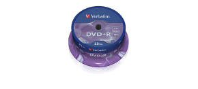 VERBATIM DVD+R(25-Pack)Spindle/General Retail/16x/4.7GB
