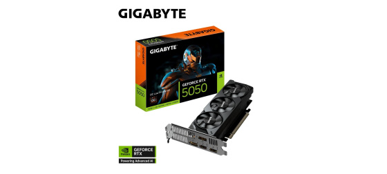 GIGABYTE VGA NVIDIA GeForce RTX 5050 Low Profile OC 8G, 8G GDDR6, 2xDP, 2xHDMI