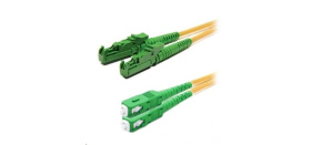 Duplexní patch kabel SM 9/125, OS2, E2000(APC)-SC(APC), LS0H, 10m Duplexní patch kabel SM 9/125, OS2, E2000(APC)-SC(APC), LS0H, 10m