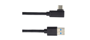 PREMIUMCORD Kabel USB typ C/M zahnutý konektor 90° - USB 3.0 A/M, 3m PREMIUMCORD Kabel USB typ C/M zahnutý konektor 90° - USB 3.0 A/M, 3m