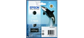 EPSON ink čer ULTRACHROME HD "Kosatka" - Matte Black - T7608 (25,9 ml)