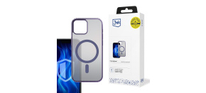 3mk ochranný kryt Frosty MagCase Purple pro Apple iPhone 12 Pro Max