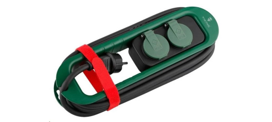 Viking síťová prodlužovací zásuvka R247, 2x AC 230V, IP44, délka 4,7 m