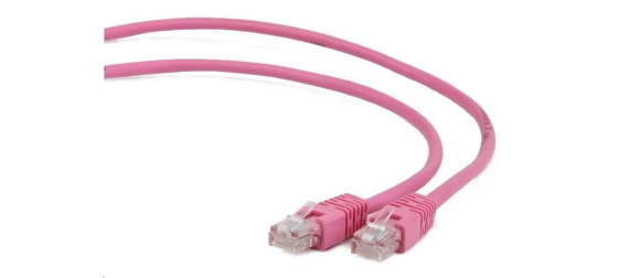 GEMBIRD kabel patchcord Cat5e UTP 2m, růžový