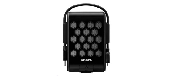 ADATA Externí HDD 1TB 2,5" USB 3.2, DashDrive™ Durable HD720, G-sensor, černý, (gumový, vodě/nárazu odolný)