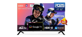 CHiQ LF32FT TV 32", FHD, smart, Google TV, dbx-tv, Dolby Audio, Frameless CHiQ LF32FT TV 32", FHD, smart, Google TV, dbx-tv, Dolby Audio, Frameless