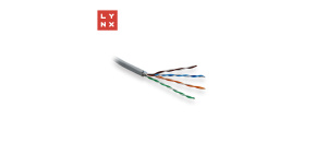 LYNX UTP kabel Cat5e, PVC (Eca), celoměděný, vnitřní , šedý, box 305m