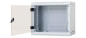 TRITON 19" jednodílný rozvaděč 9U/600mm, odnímatelné boční kryty, černý