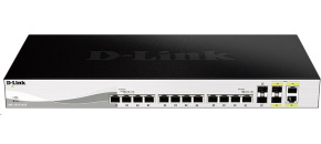 D-Link DXS-1210-16TC 16-port 10Gigabit Smart Managed Switch, 12x 10GbE RJ45, 2x 10GbE SFP+, 2x 10GbE RJ45/SFP+ combo