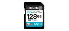 Kingston SDXC karta 128GB Canvas Go! Plus, R:200/W:160MB/s, Class 10, UHS-I, U3, V30