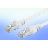 PREMIUMCORD Patch kabel CAT6a S-FTP, RJ45-RJ45, AWG 26/7 0,25m bílá