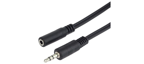 PREMIUMCORD Kabel audio 3,5mm Jack - Jack prodlužovací  3m (M/F, stereo)