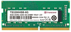 TRANSCEND SODIMM DDR4 8GB 3200MHz 1Rx8 1Gx8 CL22 1.2V