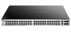 D-Link DGS-3130-54PS/SI L3 Stackable Managed Gigabit PoE Switch, 48x PoE gigabit, 2x 10GBASE-T, 4x SFP+, 370W PoE