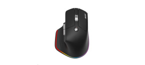 ACER bezdrátová myš Easy Fit Mouse,ergonomická,4000dpi,6 tlačítek,RGB,10m dosah,USB-C,BT,Black