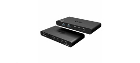 i-tec KVM Docking Station HDMI for 2 hosts, Power Delivery 2x 100W