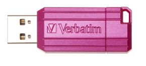 VERBATIM Flash Disk 16GB Hi-Speed Store 'n' Go, Pinstripe, USB 2.0, Hot růžová VERBATIM Flash Disk 16GB Hi-Speed Store 'n' Go, Pinstripe, USB 2.0, Hot růžová