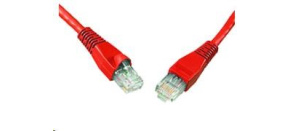 Solarix Patch kabel CAT5E UTP PVC 0,5m červený snag-proof C5E-114RD-0,5MB