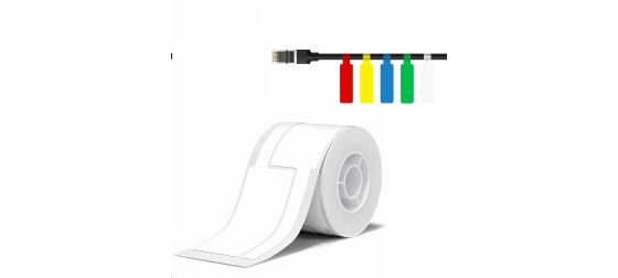 Niimbot Samolepicí štítky na kabely, 25x76mm, 100ks, Bílé
