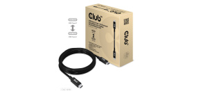 Club3D Kabel USB4 Gen3x2 Type-C Oboustranný kabel 8K60Hz, Data 40 Gbps, PD 240W(48V/5A) EPR M/M 2m Club3D Kabel USB4 Gen3x2 Type-C Oboustranný kabel 8K60Hz, Data 40 Gbps, PD 240W(48V/5A) EPR M/M 2m