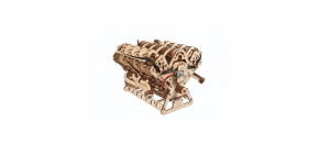 Ugears 3D dřevěné mechanické puzzle Motor V8 Ugears 3D dřevěné mechanické puzzle Motor V8