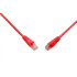 Solarix Patch kabel CAT5E UTP PVC 1m červený snag-proof C5E-114RD-1MB