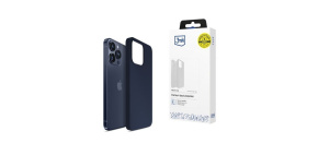 3mk ochranný kryt Silicone Case pro Apple iPhone 15 Pro Max   Dark Navy