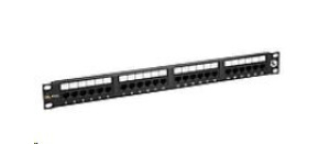 Solarix Patch panel 24 x RJ45 CAT5E UTP 150 MHz černý 1U SX24-5E-UTP-BK