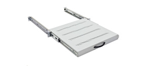 TRITON Police výsuvná 19", 1U/450mm, nosnost 30kg, černá