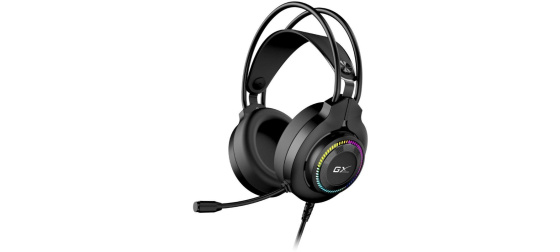 GENIUS sluchátka s mikrofonem GX GAMING HS-GX580U, USB, RGB, černá