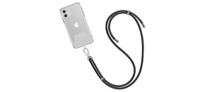 WG - Crossbody lace strap / transparent / black