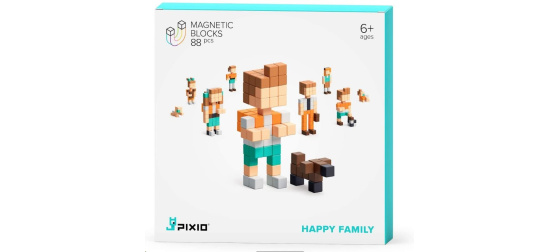 PIXIO Happy Family magnetická stavebnice