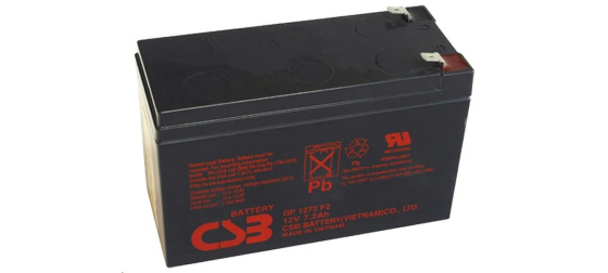 CSB 12V 7,2Ah olověný akumulátor F2 (GP1272F2)