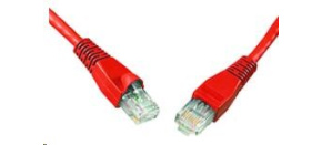 Solarix Patch kabel CAT6 UTP PVC 3m červený snag-proof C6-114RD-3MB