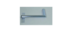 Držák antény na zeď u okna s pásem, levé uchycení, galvanický zinek, délka 40cm