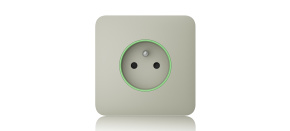 Ajax  SoloCover (smart) - Samostatný kryt zásuvky, ústřicová